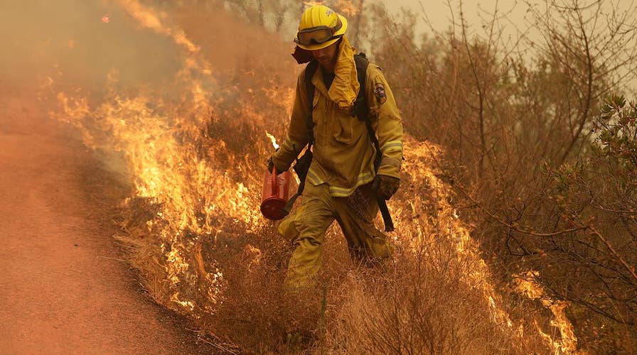 California firefighters work overtime battling wildfires