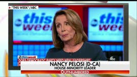 California Rep. Nancy Pelosi says she must remain as the House Democrat leader to ensure a &ldquo;top woman&rdquo; is at the negotiating table, amid mounting calls within the party for changes in leadership.