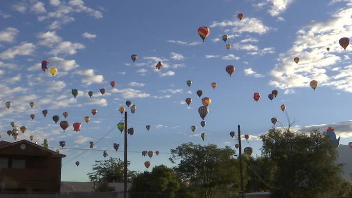 Competitive hot air ballooning heats up in New Mexico
