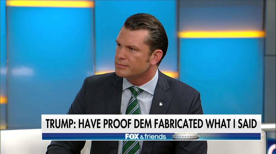 Pete Hegseth: Criticism of Trump's Call to Gold Star Widow Shows How Committed Dems Are to Attacking President