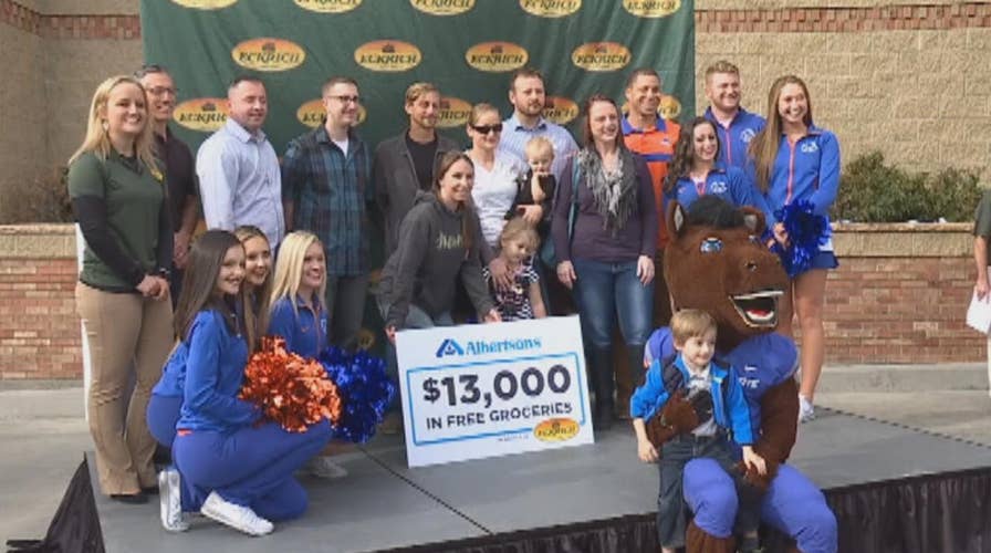 Store surprises military families with free groceries