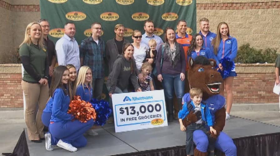 Store surprises military families with free groceries