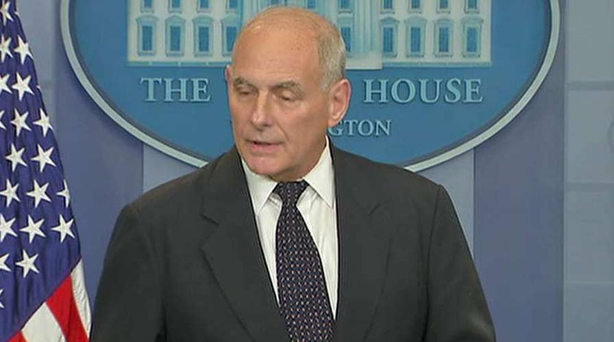 Kelly defends President Trump's call to Green Beret widow
