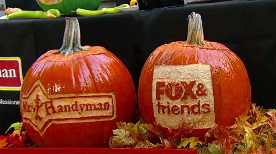 Pumpkin carving with power tools