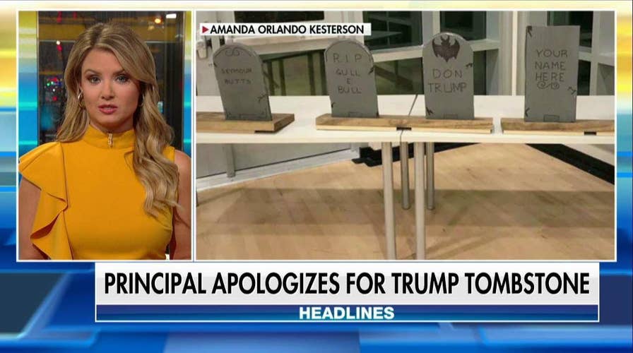 School Apologizes For 'Don Trump' Halloween Tombstone