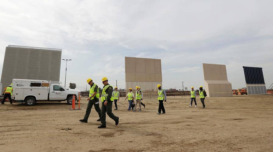 8 prototype border walls are ready for inspection