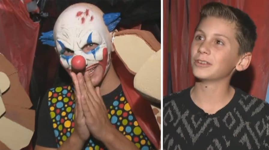 Teen builds haunted house to scare up money for good cause