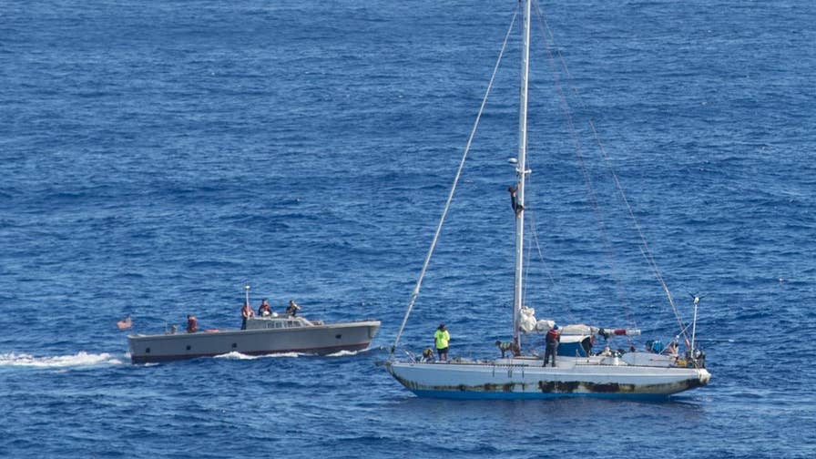 The US Navy rescued two mariners and their dogs after they were stranded at sea for months. Check out the amazing video of their rescue.