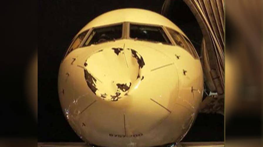 Oklahoma City Thunder plane damaged mid-air