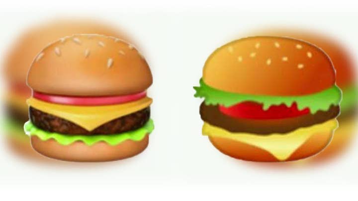 Burger emoji sparks heated debate on Twitter