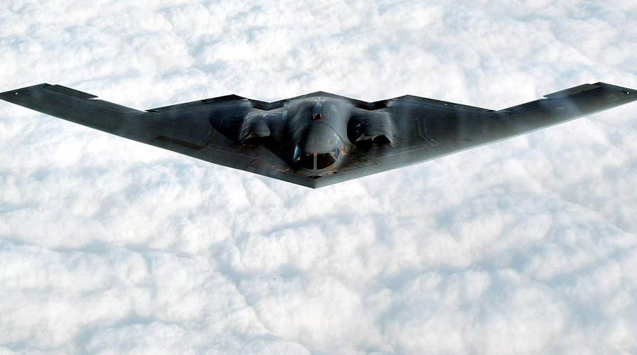 B-2 bomber flies over Pacific ahead of Trump's Asia visit