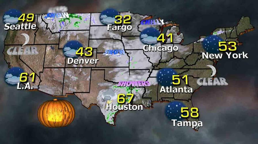 National forecast for Tuesday, October 31