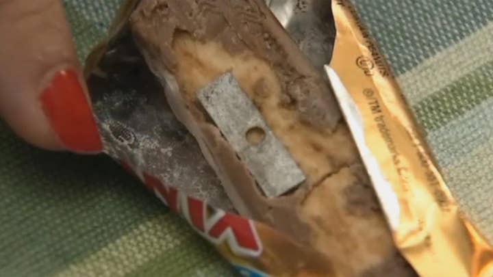 Trick-or-treater claims to find blade in candy