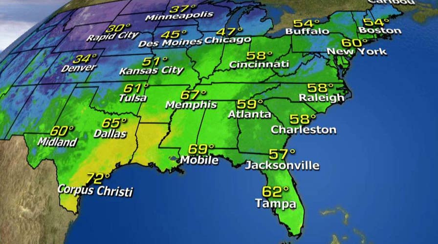 National forecast for Thursday, November 2