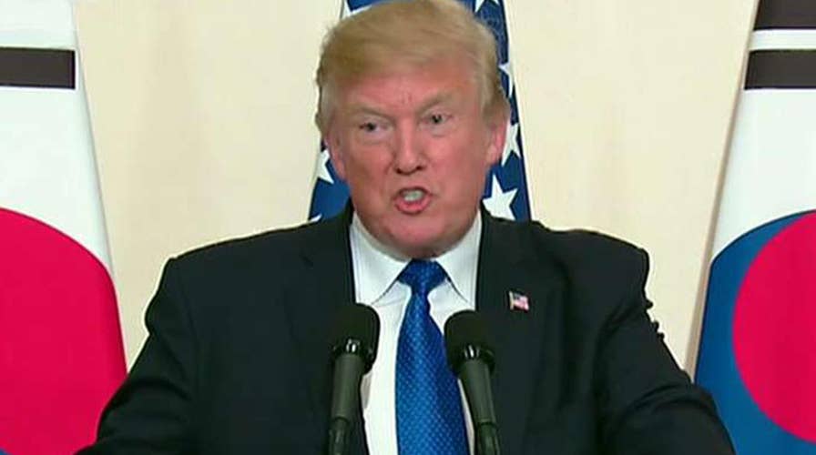 Trump answers gun control questions in South Korea