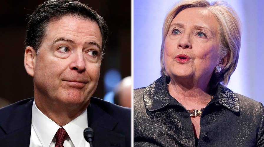 Why did Comey soften the language in the Clinton probe memo?
