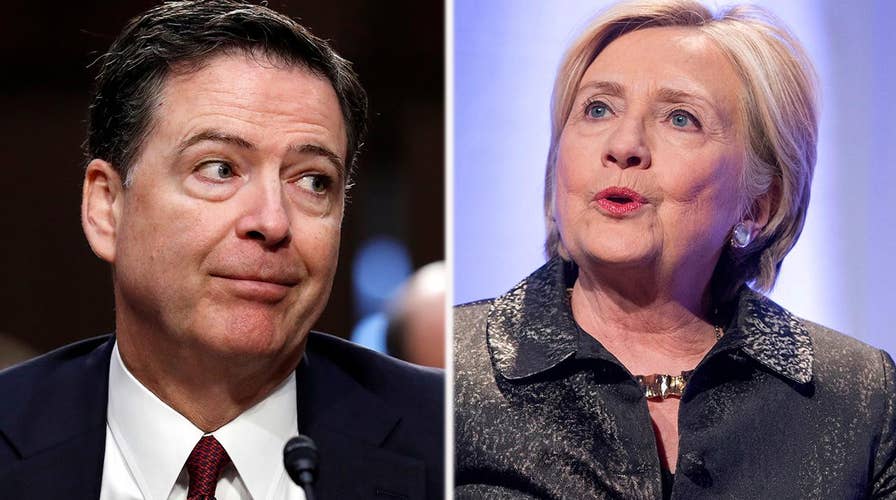 Why did Comey soften the language in the Clinton probe memo?