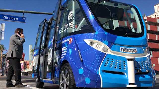 Self-driving shuttle involved in collision on day of debut