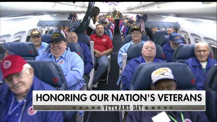 Honor Flight Takes Veterans to Washington, D.C. to Visit Their War Memorials