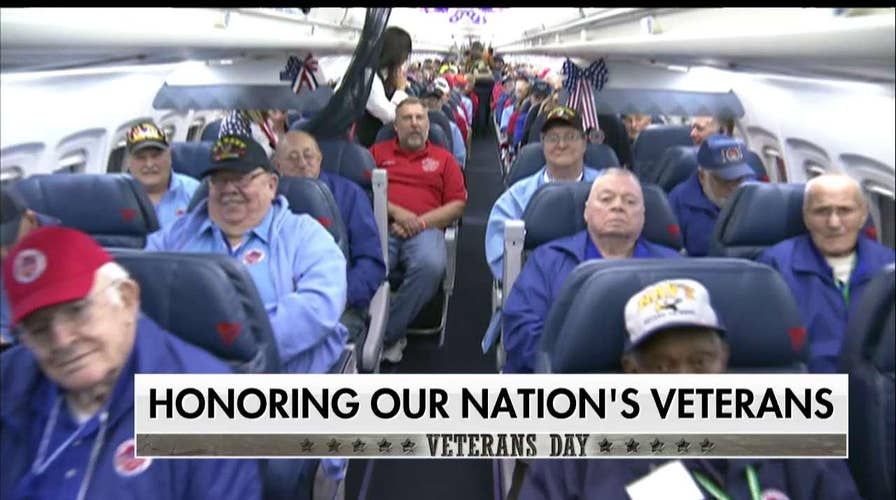 Honor Flight Takes Veterans to Washington, D.C. to Visit Their War Memorials