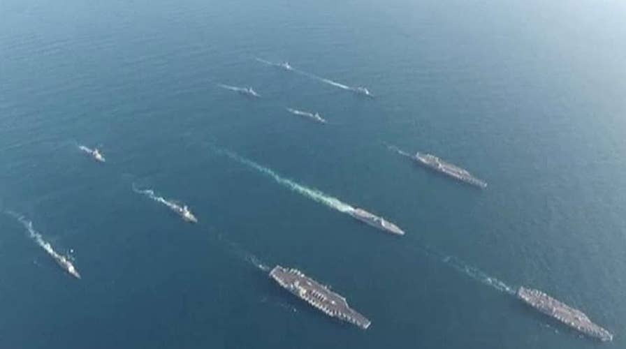 3 US Navy aircraft carriers hold drills off Korean Peninsula