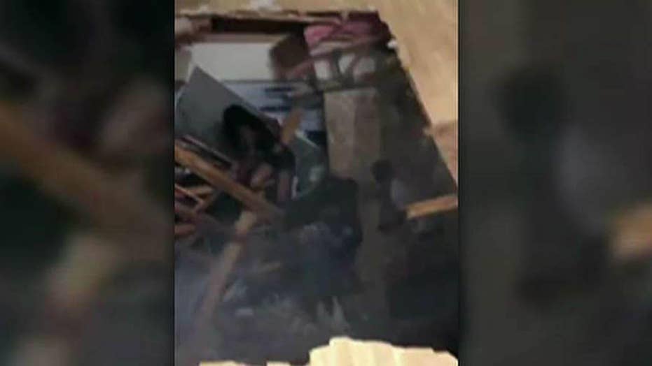Massive college student party in Texas causes floor of apartment to