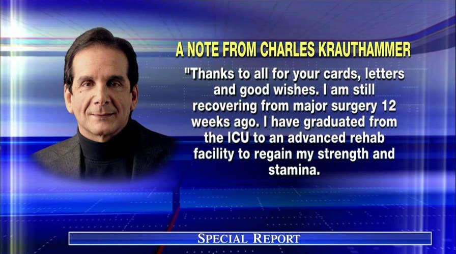 Charles Krauthammer's Letter to Supporters