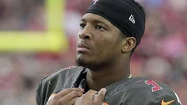 Injured Tampa Bay Buccaneers quarterback Jameis Winston issued a statement Friday denying an allegation that he groped a female Uber driver in March 2016.