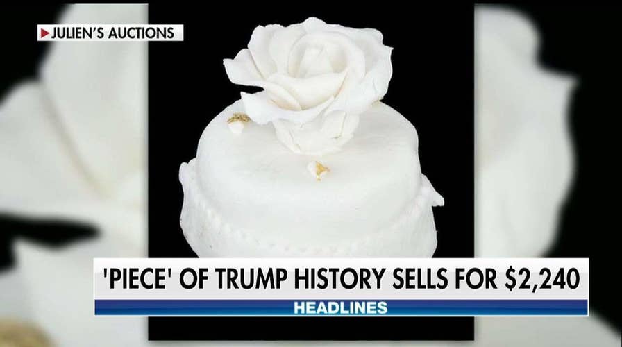 Donald and Melania Trump's Wedding Cake Souvenir Sells for Over $2000