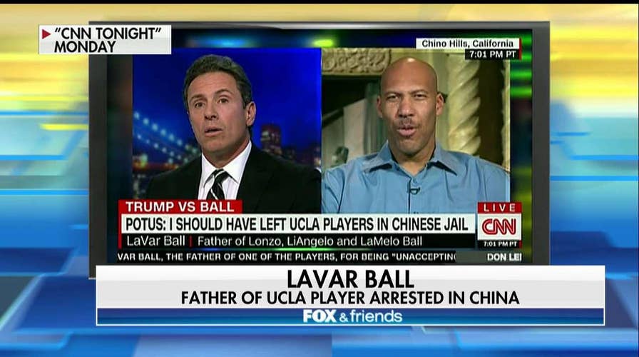 LaVar Ball interviewed on CNN on Trump's tweet, son's arrest in China.