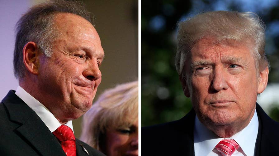 Trump breaks his silence on Roy Moore allegations