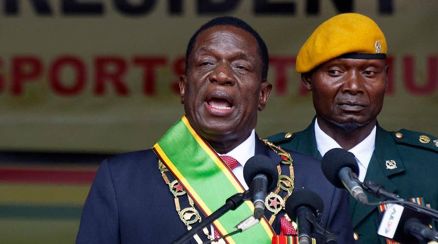 Zimbabwe's new leader is sworn in