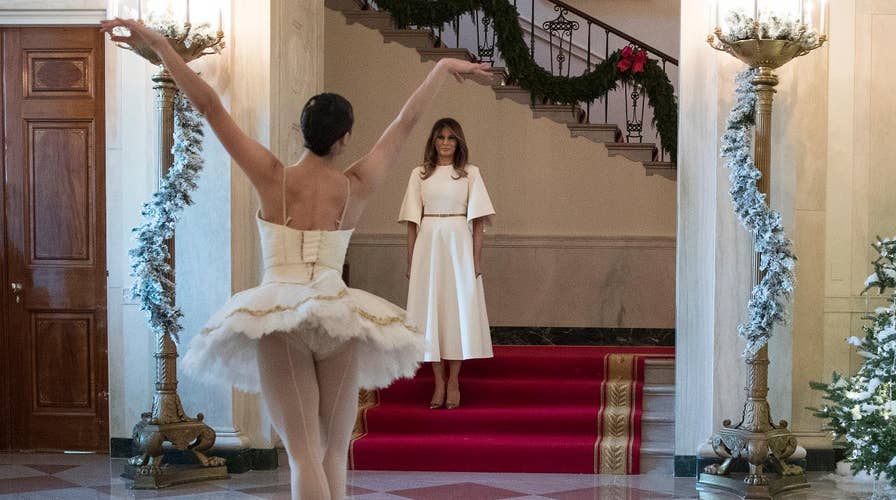 melania christmas dress