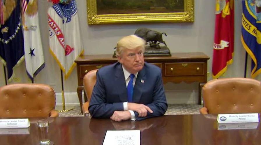 President Trump slams no-show Schumer, Pelosi