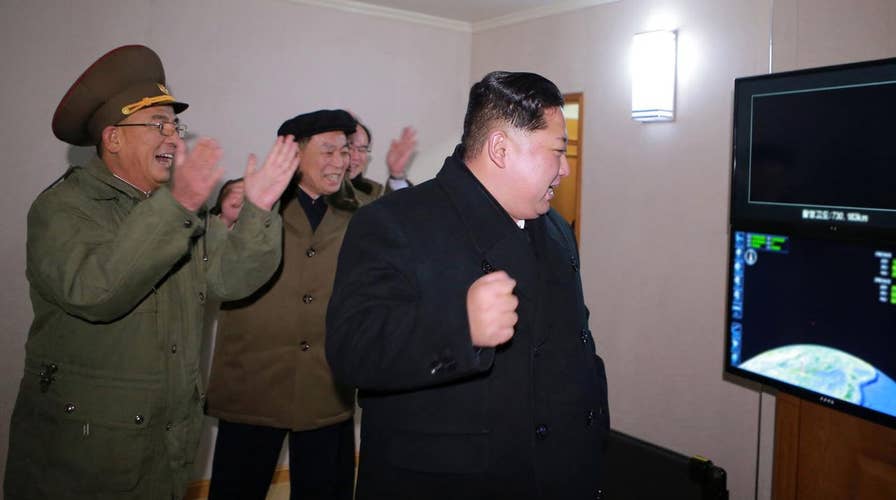 North Korea celebrates after missile launch