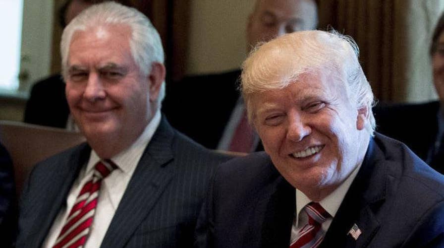 'Fake news!' Trump tweets Secretary Tillerson isn't leaving