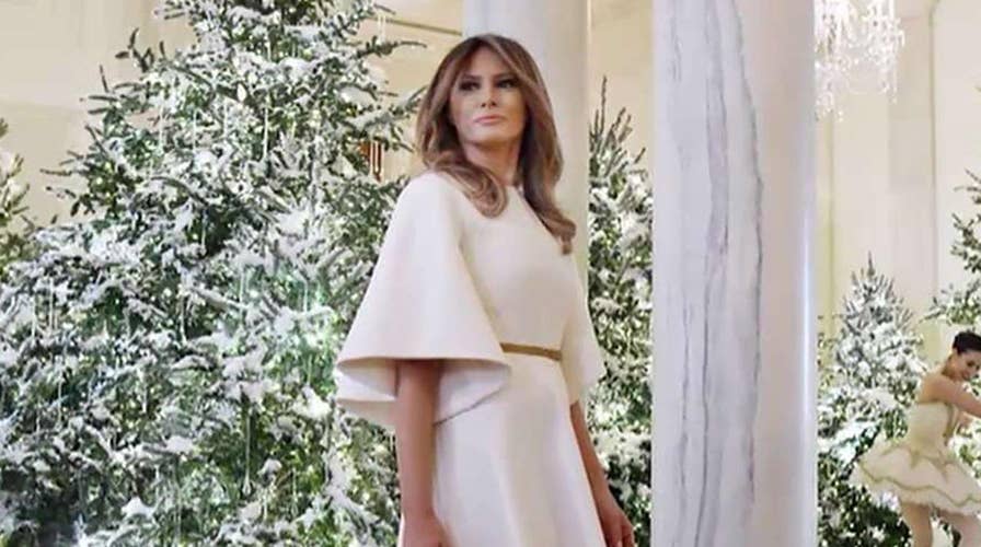Melania mocked over White House Christmas decorations