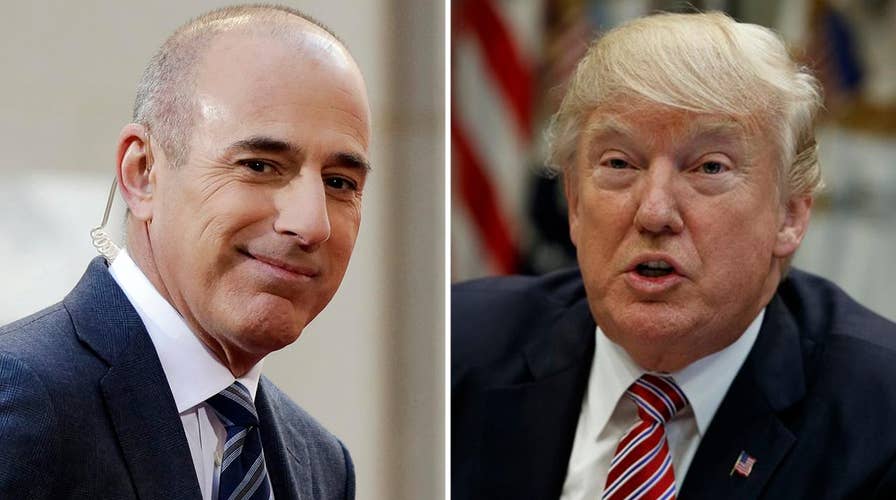 Trump hits NBC over Lauer
