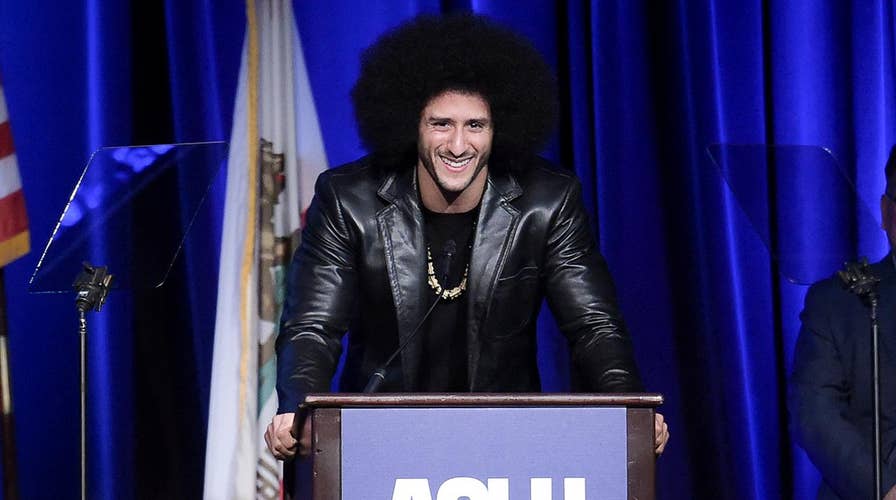 Colin Kaepernick honored at ACLU Bill of Rights Dinner