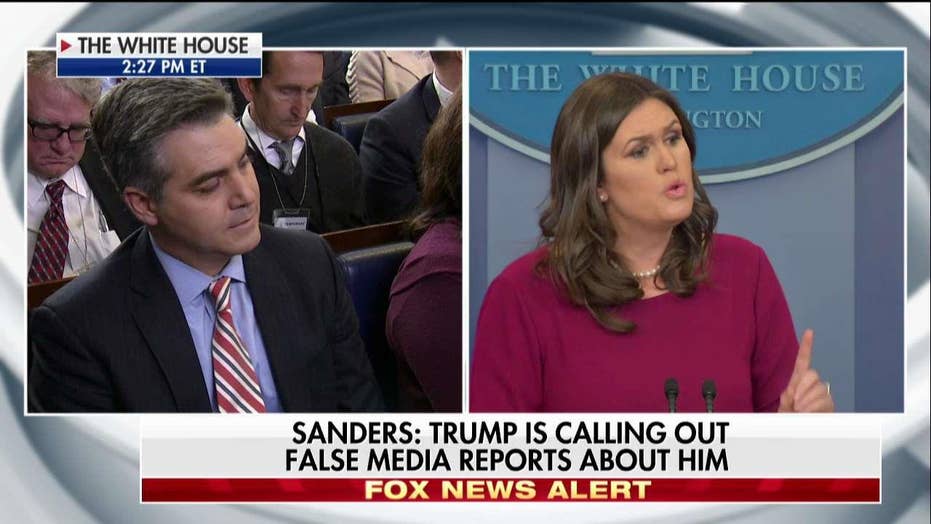 Sarah Sanders battles Jim Acosta at White House briefing