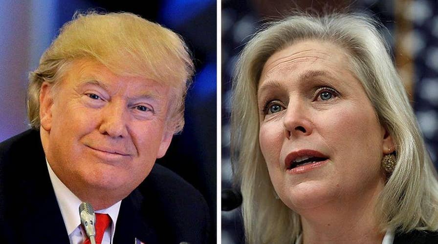 President Trump, Senator Gillibrand spar on Twitter
