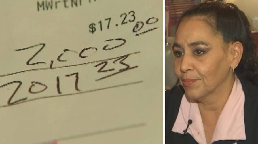 Diner leaves $2,000 tip