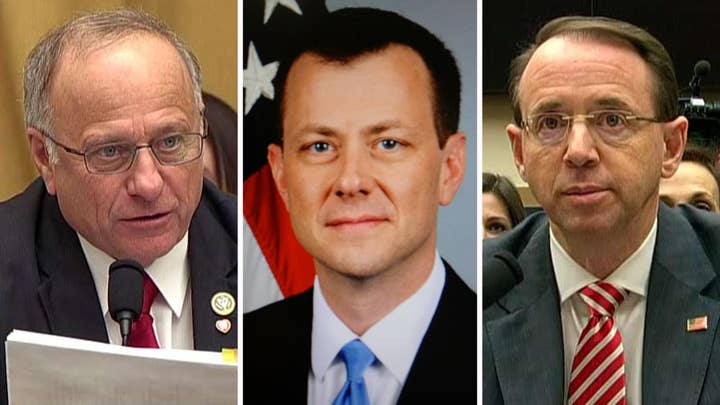 Rep. King presses Rosenstein over Strzok texts