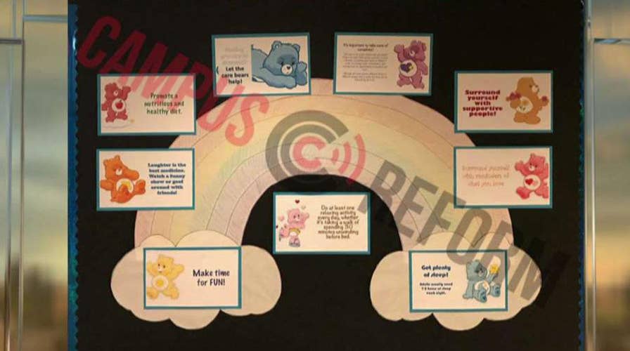 College enlists Care Bears to comfort stressed out students