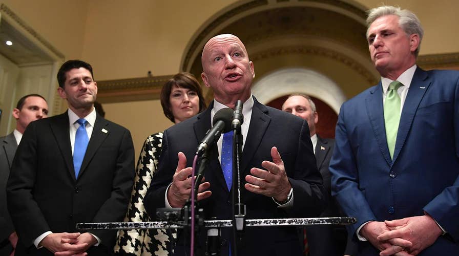 GOP leaders take victory lap after House passes tax bill