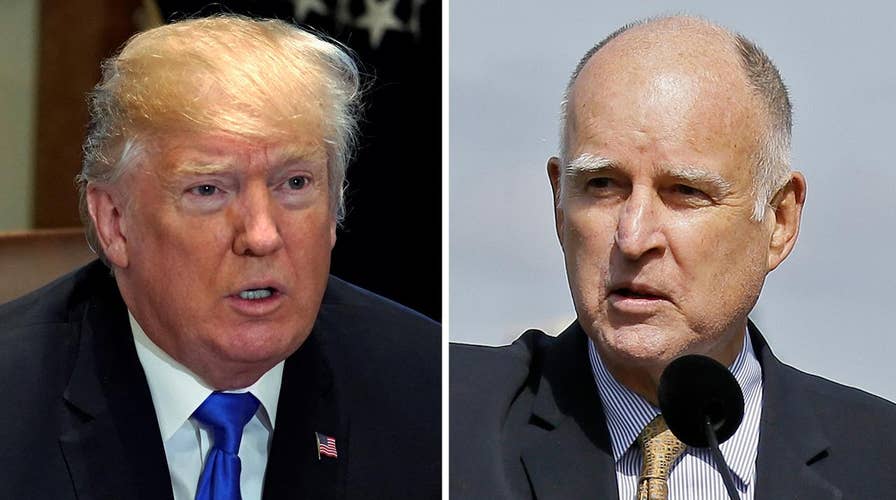 Gov. Brown, President Trump butt heads over immigration