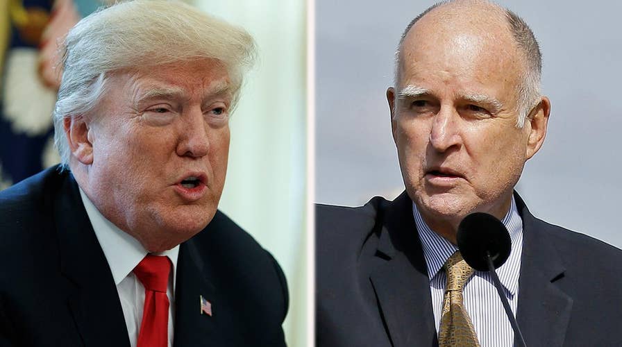 Gov. Brown butts heads with President Trump over immigration