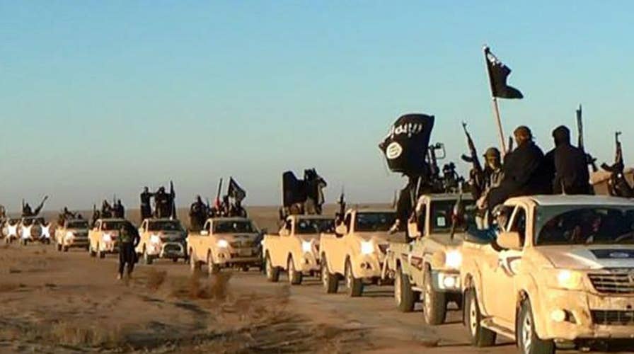ISIS fighters seen fleeing to Assad-controlled areas