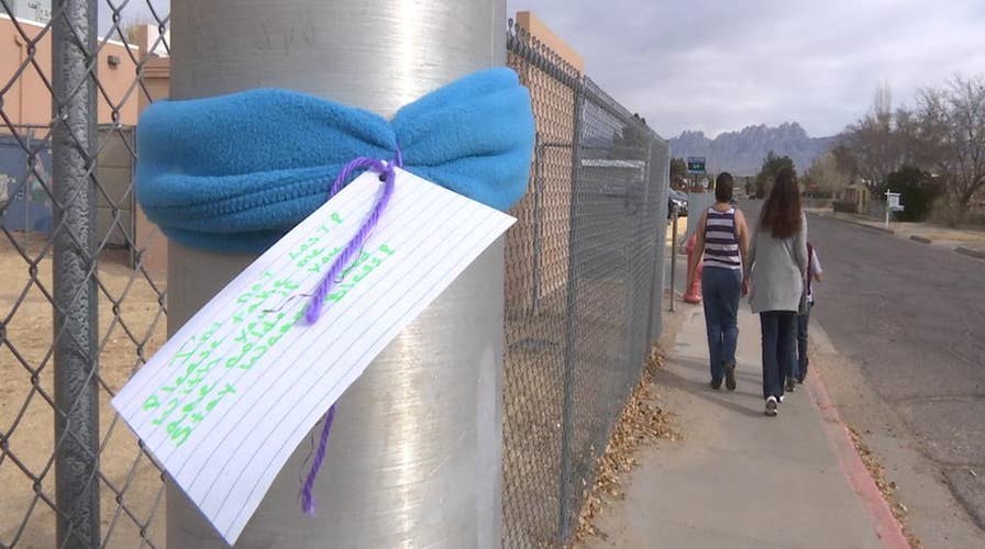 Sisters donate handmade scarves to homeless for winter