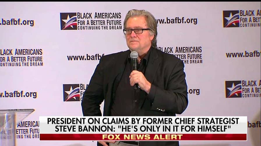 Trump fires back at Steve Bannon.